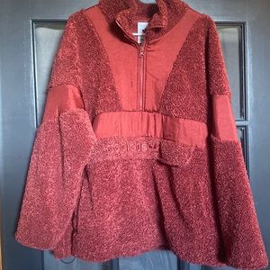 Women’s puffer style Adidas Sherpa Fleece